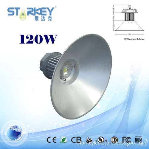 IP65 120W COB LED High Bay Light with Bridgelux Chip